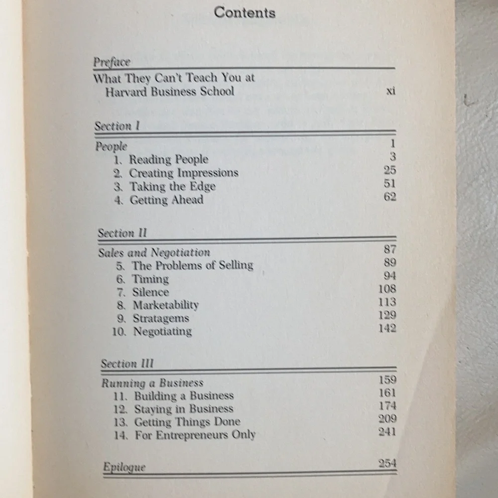 What They Don't Teach You at Harvard Business School by Mark H. McCormack - Picture 2 of 4